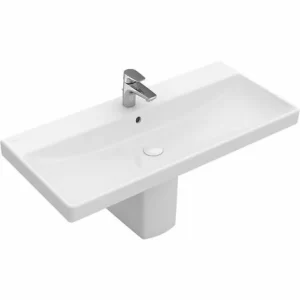 Villeroy & Boch Schrankwaschtisch AVENTO 800 X 470 Mm, Für 3-Loch Armatur Geeignet, Mit Überlauf Weiß 41568001 6