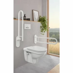 Villeroy & Boch WC-Sitz ViCare Mit SoftClosing Scharniere Edelstahl, Weiss AntiBac 9