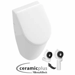 VILLEROY & BOCH BB INFINITY Wand WC Spülrandlos Mit VILLEROY&BOCH SUBWAY Urinal CeramicPlus & TECE Zubehör Weiß 11