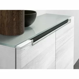 Villeroy & Boch Subway 2.0 Sideboard Mit 2 Türen Truffle Grey Chromfarbig Glänzend White 8