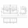 Villeroy & Boch Subway 2.0 Waschtischunterschrank XXL Mit 4 Auszügen Für Doppelwaschtisch Nordic Oak Silberfarbig Matt 11