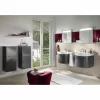 Villeroy & Boch Subway 2.0 Seitenschrank Mit 1 Tür Und 1 Auszug Rechts Glossy Grey Chromfarbig Glänzend Grey 14