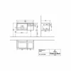 Villeroy & Boch Subway 3.0 Waschtischunterschrank 1001mm Mit 2 Auszügen Und Regalelement Nordic Oak Waschtisch Links/Regalelement Rechts Mit Beleuchtung Aluminium Glänzend 11
