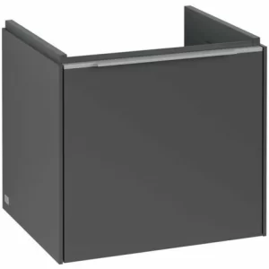 Villeroy & Boch Subway 3.0 Waschtischunterschrank 473mm Mit 1 Auszug Graphite Ohne Beleuchtung Aluminium Glänzend 8