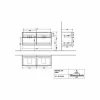Villeroy & Boch Subway 3.0 Waschtischunterschrank XL 1272mm Mit 4 Auszügen Für Doppelwaschtisch Volcano Black Ohne Beleuchtung Volcano Black 13