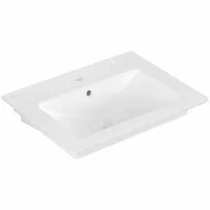 Villeroy & Boch Venticello Waschtisch 65,5 Cm Mit 1 Hahnloch Stone White Mit CeramicPlus Beschichtung 12