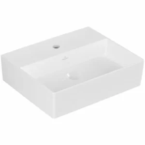 Villeroy & Boch Memento 2.0 Waschtisch 50 Cm Ungeschliffen Mit 1 Hahnloch Ohne Überlauf Weiß Alpin Ohne Beschichtung 6