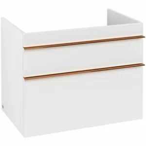 Villeroy & Boch Venticello Waschtischunterschrank XL Mit 2 Auszügen 75,3 Cm White Matt Copper 7