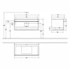 Villeroy & Boch Venticello Waschtischunterschrank Mit 1 Auszug Für Aufsatzwaschtisch 95,7 Cm Glossy Grey Copper 13