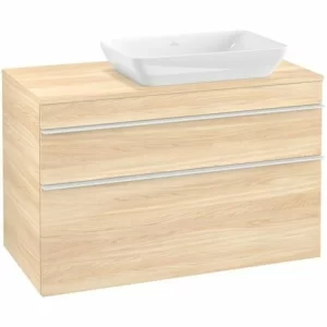 Villeroy & Boch Venticello Waschtischunterschrank XXL 957mm Mit 2 Auszügen Für Aufsatzwaschtisch Mit Elm Impresso Rechts Weiß 9