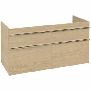 Villeroy & Boch Venticello Waschtischunterschrank XL 1153mm Mit 4 Auszügen Nordic Oak Chrom 7