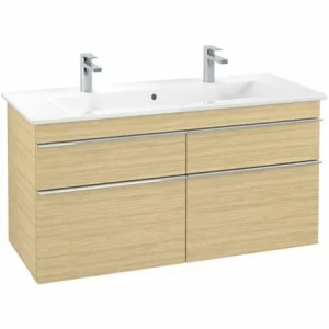 Villeroy & Boch Venticello Waschtischunterschrank XL 1153mm Mit 4 Auszügen Nordic Oak Chrom 9