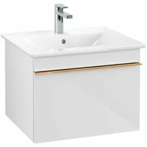 Villeroy & Boch Venticello Waschtischunterschrank Mit 1 Auszug 55,3 Cm Glossy White Copper 9