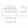 Villeroy & Boch Venticello Waschtischunterschrank 957mm Mit 1 Auszug Für Aufsatzwaschtisch Mit Varia Glossy Grey Links Copper 13