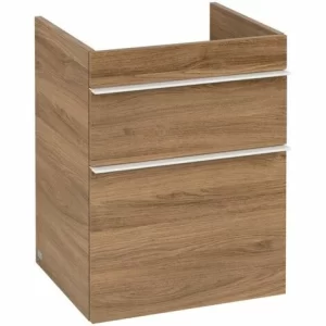 Villeroy & Boch Venticello Waschtischunterschrank XL Mit 2 Auszügen 46,6 Cm Kansas Oak Weiß 7