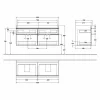 Villeroy & Boch Venticello Waschtischunterschrank XL 1253mm Mit 4 Auszügen Für Doppelwaschtisch Arizona Oak Copper 13