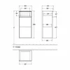 Villeroy & Boch Venticello Seitenschrank Mit 1 Tür Und 1 Schublade Rechts White Wood Copper 8