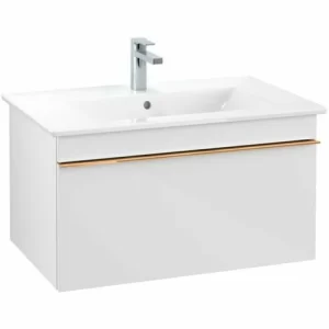 Villeroy & Boch Venticello Waschtischunterschrank Mit 1 Auszug 75,3 Cm Glossy White Copper 9