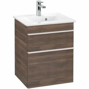 Villeroy & Boch Venticello Waschtischunterschrank XL Mit 2 Auszügen 46,6 Cm Arizona Oak Weiß 9
