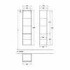 Villeroy & Boch Venticello Hochschrank Mit 1 Tür Rechts Stone Oak Weiß 10
